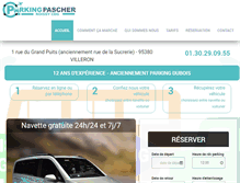 Tablet Screenshot of parkingpascher.com